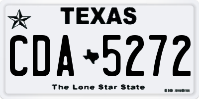 TX license plate CDA5272
