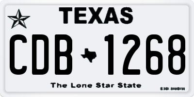 TX license plate CDB1268