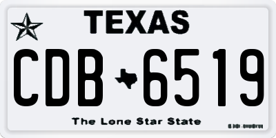 TX license plate CDB6519