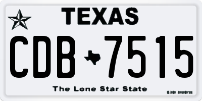 TX license plate CDB7515