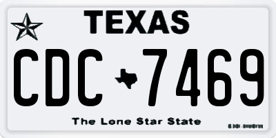 TX license plate CDC7469