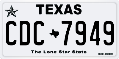 TX license plate CDC7949