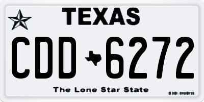 TX license plate CDD6272