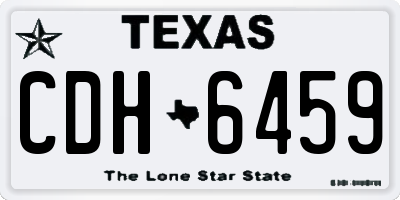 TX license plate CDH6459