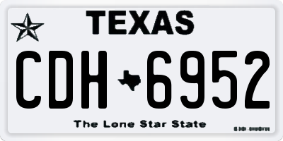 TX license plate CDH6952