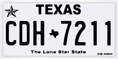 TX license plate CDH7211