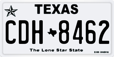 TX license plate CDH8462