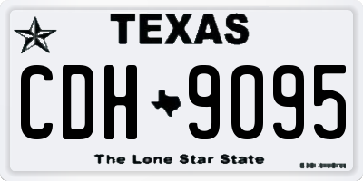 TX license plate CDH9095