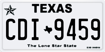 TX license plate CDI9459