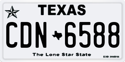 TX license plate CDN6588