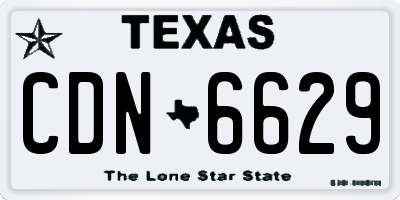 TX license plate CDN6629