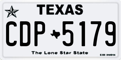 TX license plate CDP5179