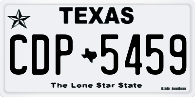 TX license plate CDP5459