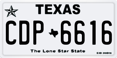 TX license plate CDP6616