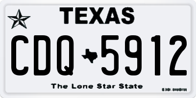 TX license plate CDQ5912