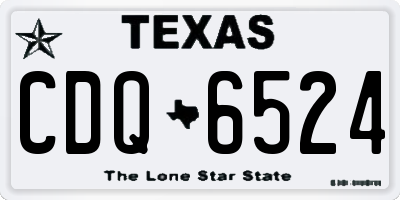 TX license plate CDQ6524