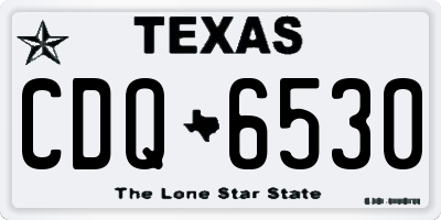 TX license plate CDQ6530