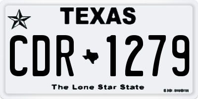 TX license plate CDR1279