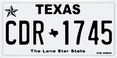 TX license plate CDR1745