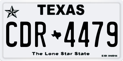 TX license plate CDR4479