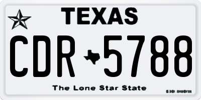 TX license plate CDR5788