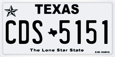 TX license plate CDS5151