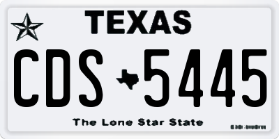 TX license plate CDS5445