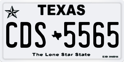 TX license plate CDS5565