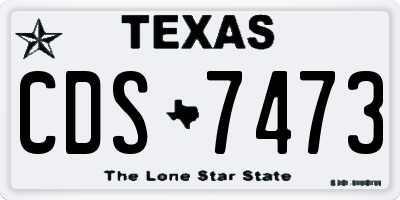 TX license plate CDS7473