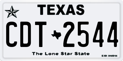 TX license plate CDT2544