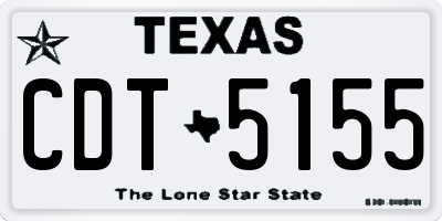 TX license plate CDT5155