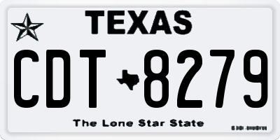 TX license plate CDT8279