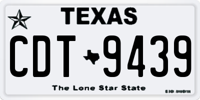 TX license plate CDT9439
