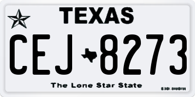 TX license plate CEJ8273