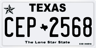 TX license plate CEP2568