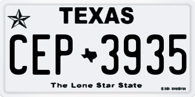 TX license plate CEP3935