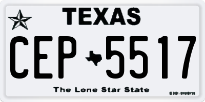 TX license plate CEP5517