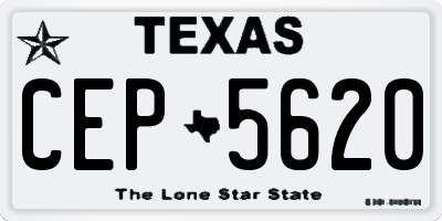 TX license plate CEP5620