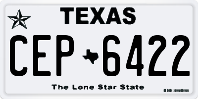 TX license plate CEP6422