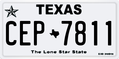 TX license plate CEP7811