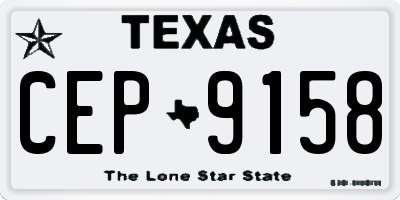 TX license plate CEP9158