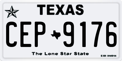 TX license plate CEP9176