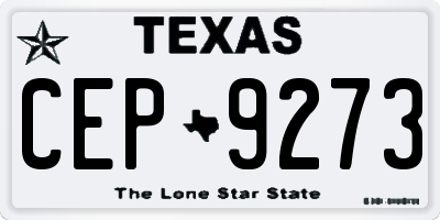 TX license plate CEP9273