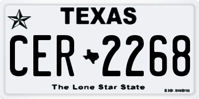 TX license plate CER2268