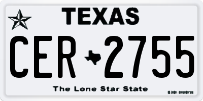 TX license plate CER2755
