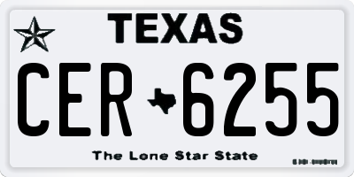 TX license plate CER6255