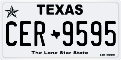 TX license plate CER9595