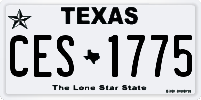 TX license plate CES1775