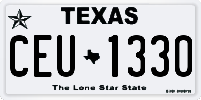 TX license plate CEU1330