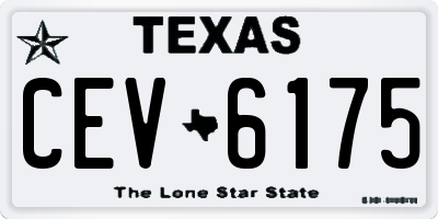 TX license plate CEV6175